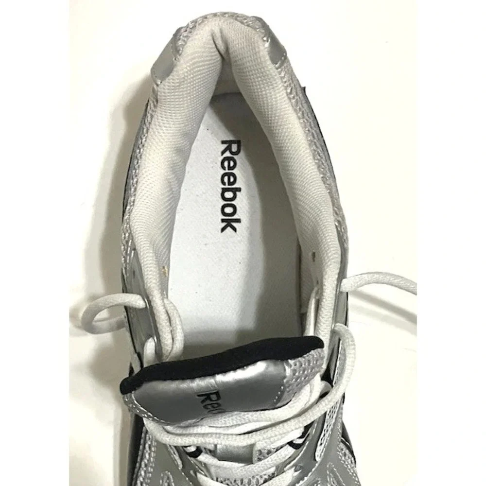 Reebok Men's Pheehan Running Tennis Shoes Silver and Black Size 14 Shoe